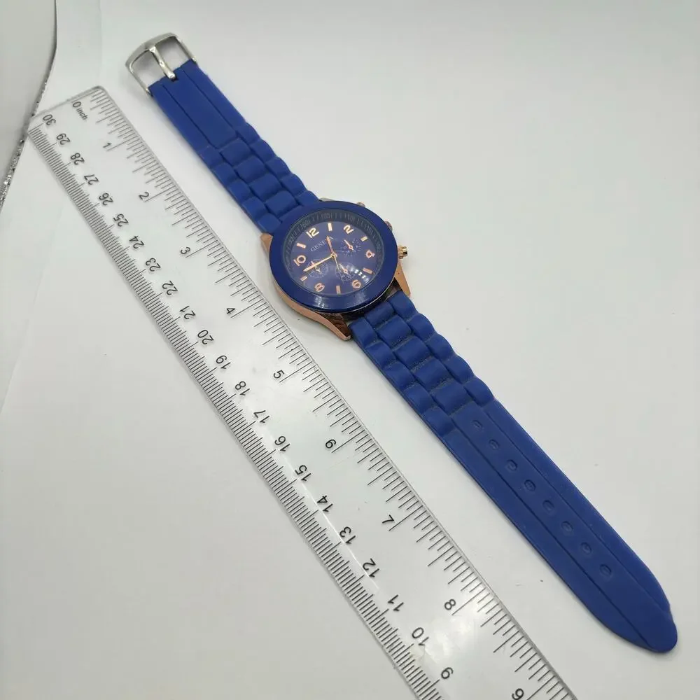 Gold & Blue Men's Watch
